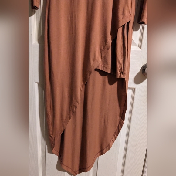 Jonny Cota Studio Asymmetrical Dress S Blush Pink Moto Long Sleeve - Picture 4 of 6